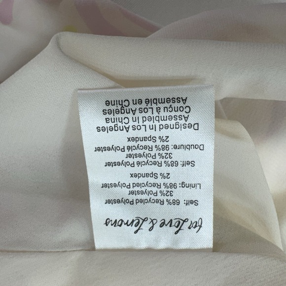 NEW For Love & Lemons Palmer Mini Dress Y2K Party Retro Satin Swirl Cut Out Sz M - Picture 12 of 15